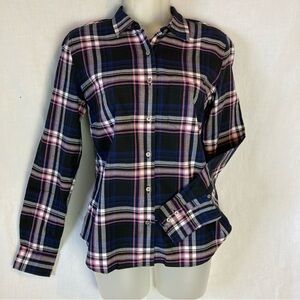 NWT UNTUCKit Women's Eugen Plaid Shirt,  size 4